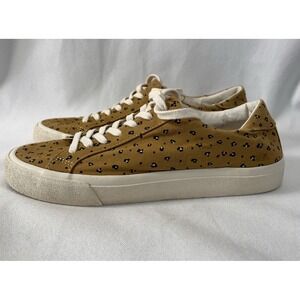Madewell Sidewalk Low Top Sneakers Mini Leopard Print Wms 9.5, Mens 8